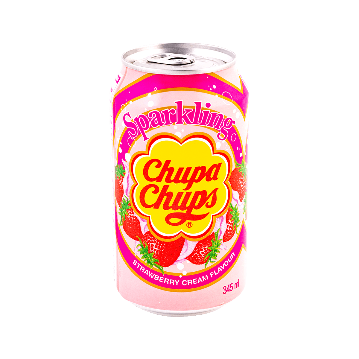 Chupa Chups Sparkling Strawberry & Cream 345мл